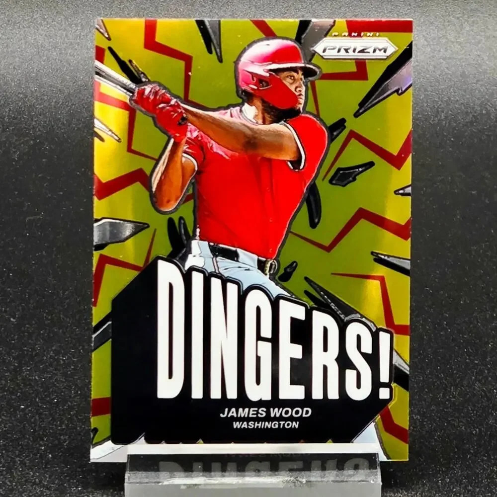 James Wood Bowman Chrome AI Refractor Dingers RC Nationals Top Prospect